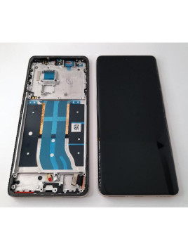 Pantalla lcd para Realme 12 Pro 5G RMX3842 RMX3843 mas tactil negro mas marco plata Service Pack