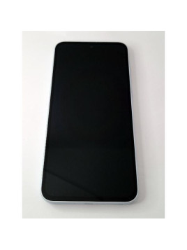 Pantalla lcd para Samsung Galaxy A35 5G A356B GH82-34221B mas tactil negro mas marco azul claro Service Pack