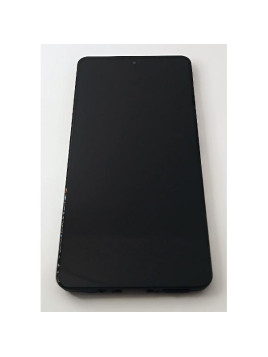 Pantalla lcd para Samsung Galaxy M55 mas tactil negro con marco negro GH81-25791A Service Pack