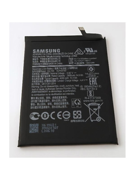 Bateria HQ-70N 4000mAh para Samsung Galaxy A11 A115 GH81-18735A Service Pack