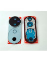 Cristal de camara para Vivo V40 5G con marco azul calidad premium