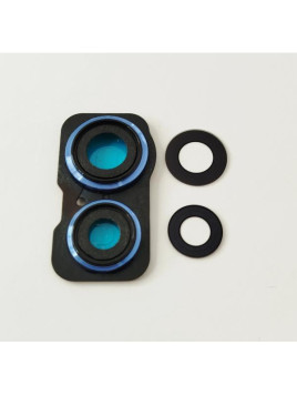 Cristal de camara para Motorola Edge 40 5G XT2303-2 con marco azul calidad premium