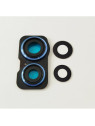 Cristal de camara para Motorola Edge 40 5G XT2303-2 con marco azul calidad premium