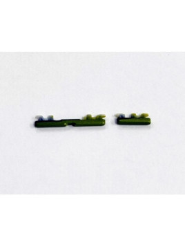 Set de 2 botones laterales verdes para Motorola Moto G85 5G XT2427-3 calidad premium
