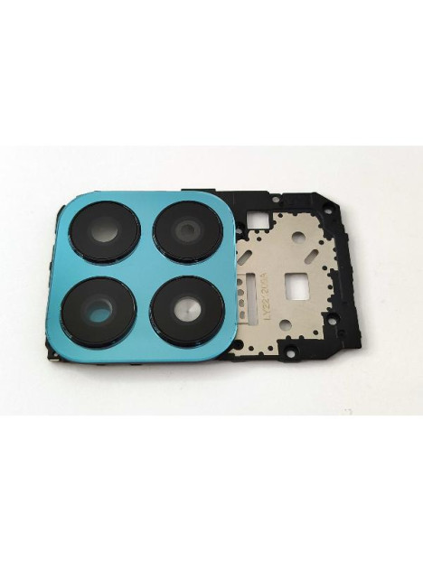 Placa de sujeccion de placa base para Huawei Honor X8A con cristal de camara verde calidad premium