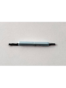 Boton volumen blanco para Motorola Moto G23 calidad premium