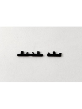 Set de 2 Botones laterales negros para Motorola Edge 40 5G XT2303-2 calidad premium