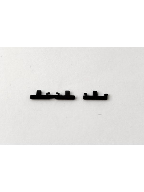 Set de 2 Botones laterales negros para Motorola Edge 40 5G XT2303-2 calidad premium
