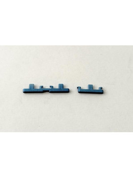 Set de 2 botones laterales azules para Motorola Edge 40 5G XT2303-2 calidad premium