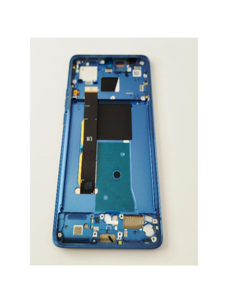 Pantalla lcd para Motorola Edge 40 5G XT2303-2 mas tactil negro con marco azul calidad premium