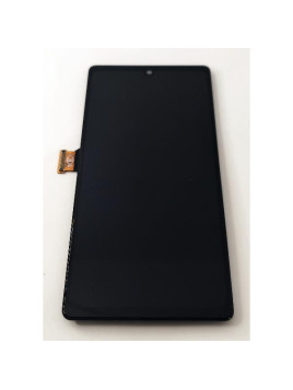 Pantalla lcd para Google Pixel 6A mas tactil negro con marco negro calidad Oled