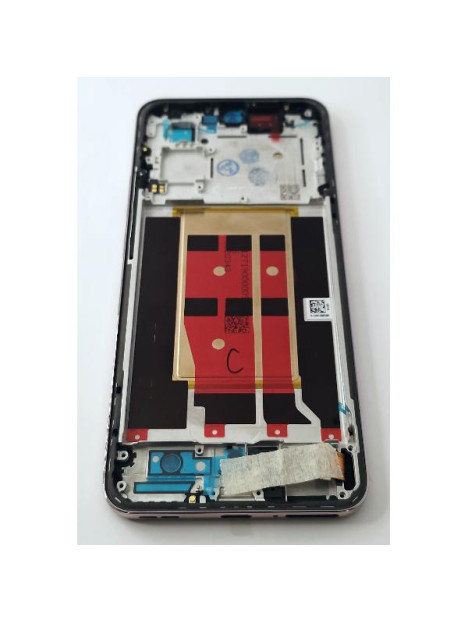 Pantalla lcd para Oppo Reno 12 Pro 5G CPH2629 mas tactil negro con marco rosa compatible TFT