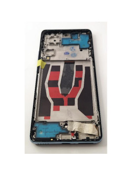 Pantalla lcd para Oppo Reno 10 5G CPH2531 mas tactil negro con marco azul compatible TFT