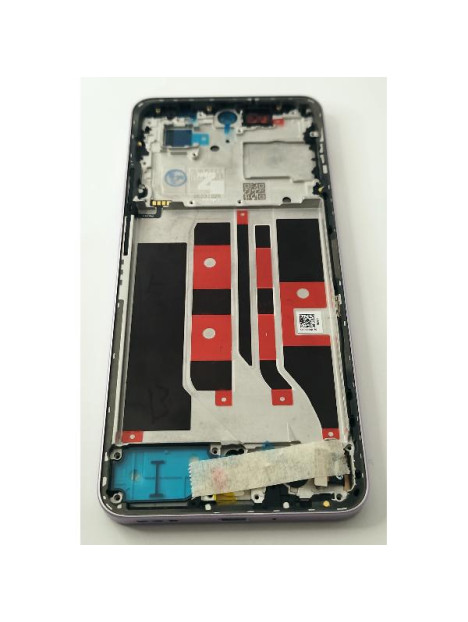 Pantalla lcd para Oppo Reno 11 F 5G CPH2603 mas tactil negro con marco morado compatible TFT