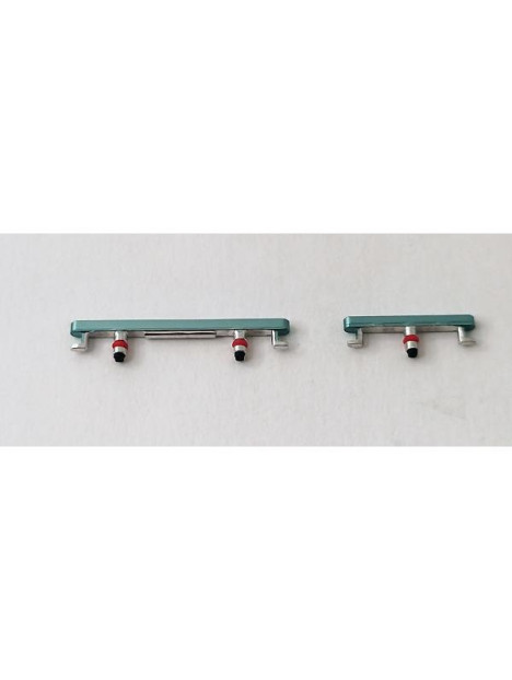 Set de 2 Botones laterales verdes para Oneplus 10 Pro calidad premium