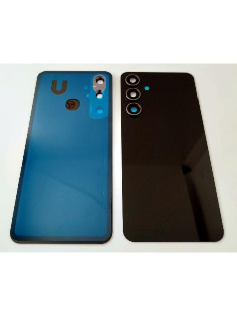 Tapa trasera o tapa bateria negra para Samsung Galaxy S24 FE 5G S721 con cristal de camara