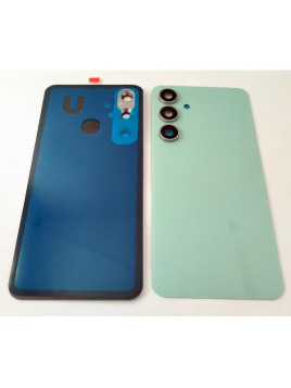 Tapa trasera o tapa bateria verde para Samsung Galaxy S24 FE 5G S721 con cristal de camara