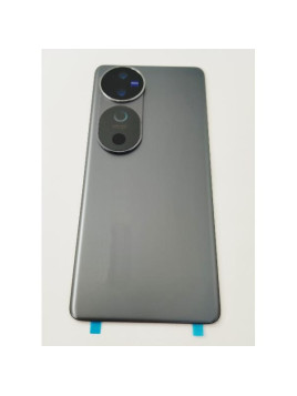 Tapa trasera o tapa bateria gris para Vivo V40 5G con cristal de camara