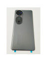 Tapa trasera o tapa bateria gris para Vivo V40 5G con cristal de camara