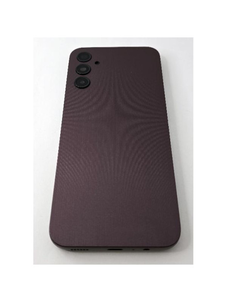 Tapa trasera o tapa bateria morada para Samsung Galaxy A14 4G A145 con cristal de camara