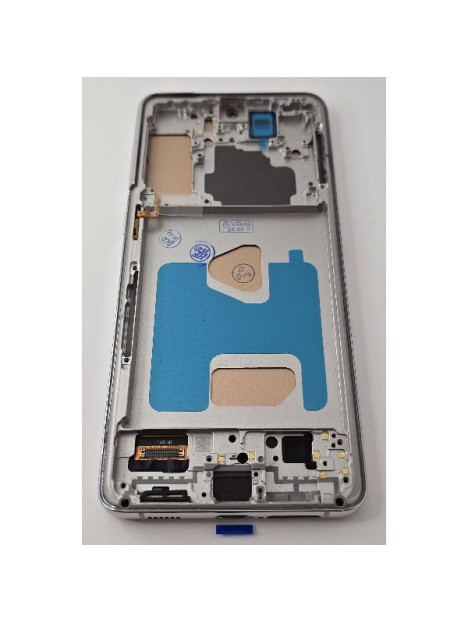 Pantalla lcd para Samsung Galaxy S21 Plus 5G G996 mas tactil negro con marco plata compatible TFT