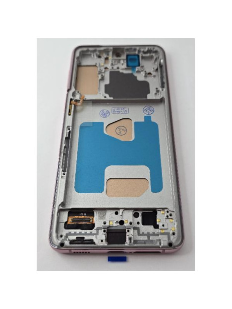 Pantalla lcd para Samsung Galaxy S21 Plus 5G G996 mas tactil negro con marco morado compatible TFT