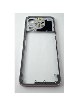 Carcasa o marco central rosa para Xiaomi Redmi 13 5G con NFC