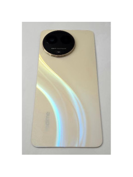 Tapa trasera o tapa bateria dorada para Realme 11 5G RMX3780 con cristal de camara