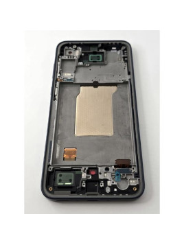 Pantalla lcd para Samsung Galaxy A35 5G A356B mas tactil negro con marco azul navy GH82-34221A Service Pack