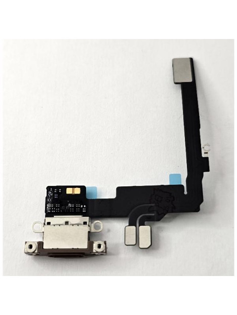 Flex puerto de carga dorado para iPhone 16 Pro A3293 A3083 A3292 A3294 calidad premium
