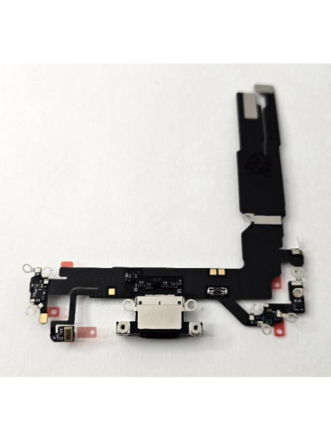Flex puerto de carga negro para iPhone 16 A3287 A3081 A3286 A3288 calidad premium
