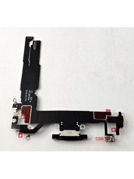 Flex puerto de carga negro para iPhone 16 A3287 A3081 A3286 A3288 calidad premium