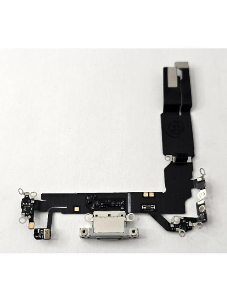 Flex puerto de carga blanco para iPhone 16 A3287 A3081 A3286 A3288 calidad premium