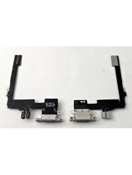 Flex puerto de carga blanco para iPhone 16 Pro A3293 A3083 A3292 A3294 compatible