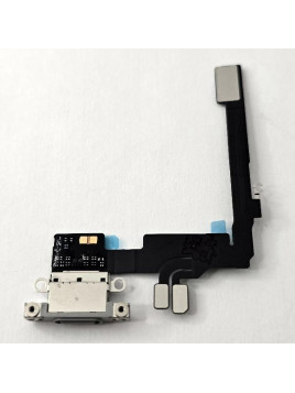 Flex puerto de carga blanco para iPhone 16 Pro A3293 A3083 A3292 A3294 calidad premium