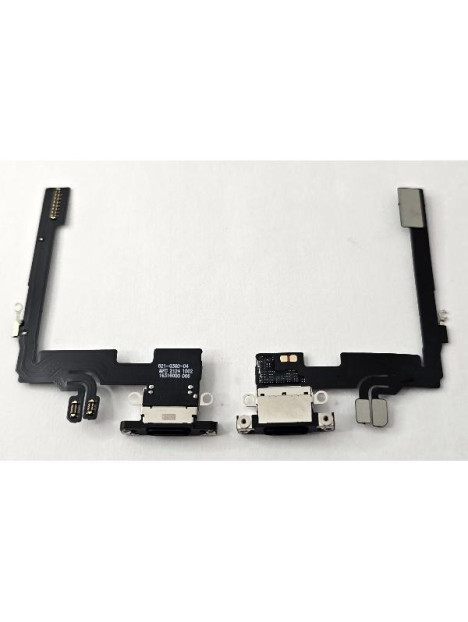 Flex puerto de carga negro para iPhone 16 Pro A3293 A3083 A3292 A3294 compatible