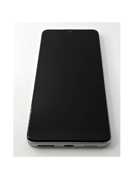 Pantalla lcd para Xiaomi Redmi Note 13 Pro Plus 5G mas tactil negro con marco plata compatible TFT