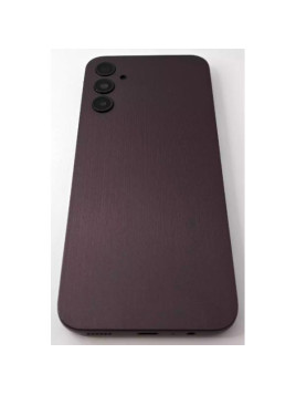 Tapa trasera o tapa bateria morada para Samsung Galaxy A14 4G A145 con cristal de camara