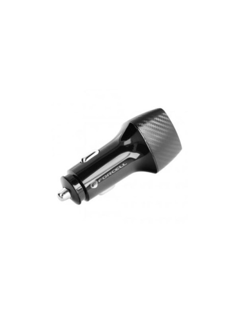 Cargador coche Forcell 18w 3.0 carbono CC50-1A
