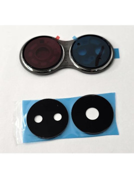 Cristal de camara para Oppo A78 5G CPH2483 CPH2495 con marco negro calidad premium