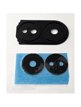 Cristal de camara para Oppo A58 4G CPH2577 con marco negro calidad premium