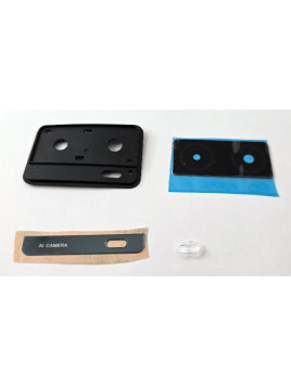 Cristal de camara para Oppo A57s CPH2385 con marco negro calidad premium