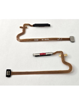 Flex sensor de huella negro para Oppo A40m calidad premium