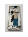 Pantalla lcd para Motorola Edge 50 Pro XT2403-1 mas tactil negro con marco blanco 5D68D24324 Service Pack