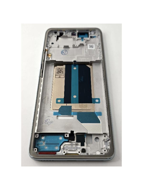 Carcasa o marco frontal azul para Xiaomi Redmi Note 14 Pro Plus 5G