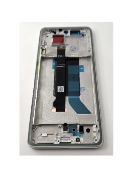 Pantalla lcd para Xiaomi Redmi Note 14 Pro 4G Redmi Note 14 Pro 5G mas tactil negro con marco plata calidad premium