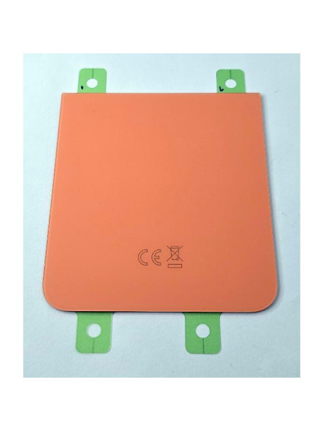 Tapa trasera o tapa bateria naranja para Samsung Galaxy Z Flip6 SM-F741B GH82-35182G Service Pack