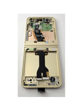 Pantalla lcd para Samsung Galaxy Z Flip6 SM-F741B mas tactil negro con marco amarillo GH82-35014B Service Pack