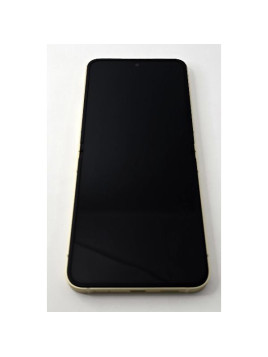 Pantalla lcd para Samsung Galaxy Z Flip6 SM-F741B mas tactil negro con marco amarillo GH82-35014B Service Pack
