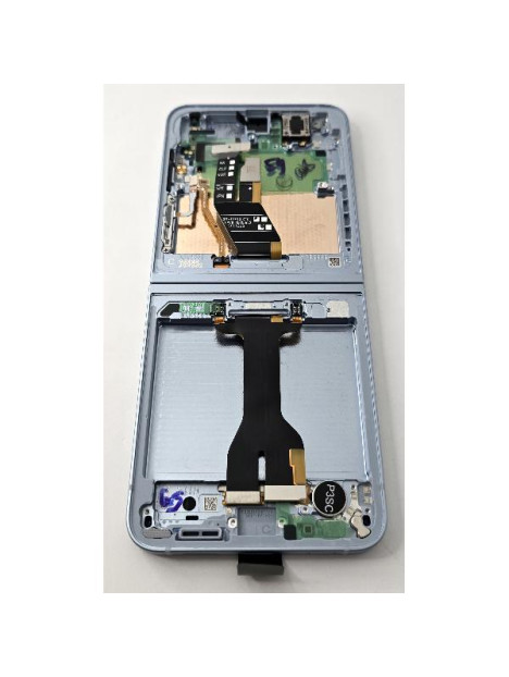 Pantalla lcd para Samsung Galaxy Z Flip6 SM-F741B mas tactil negro con marco azul claro GH82-35014C Service Pack